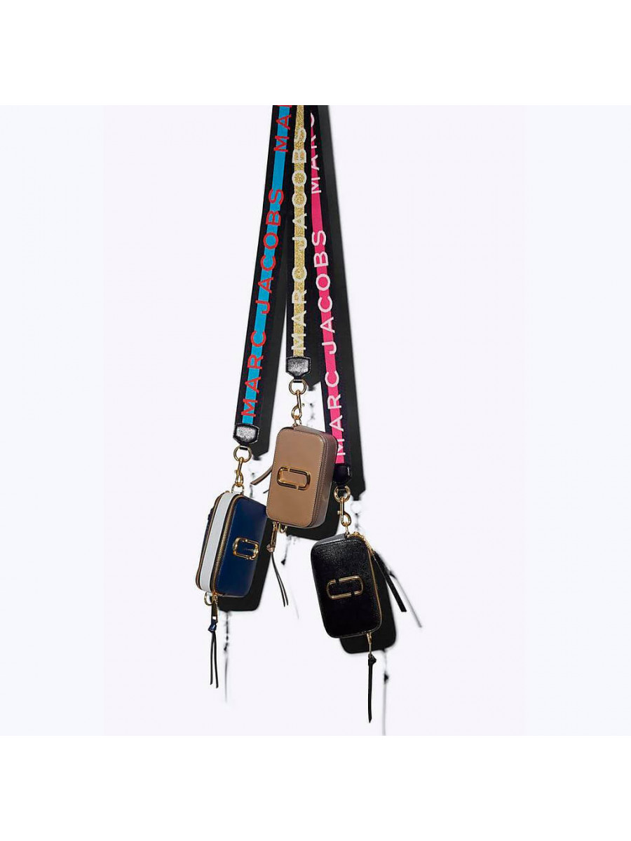 СУМКА MARC JACOBS LOGO STRAP SNAPSHOT BLUE SEA MULTI