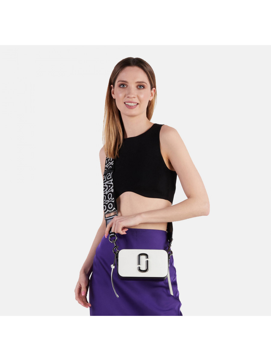 СУМКА MARC JACOBS THE BI-COLOR SNAPSHOT BLACK/WHITE