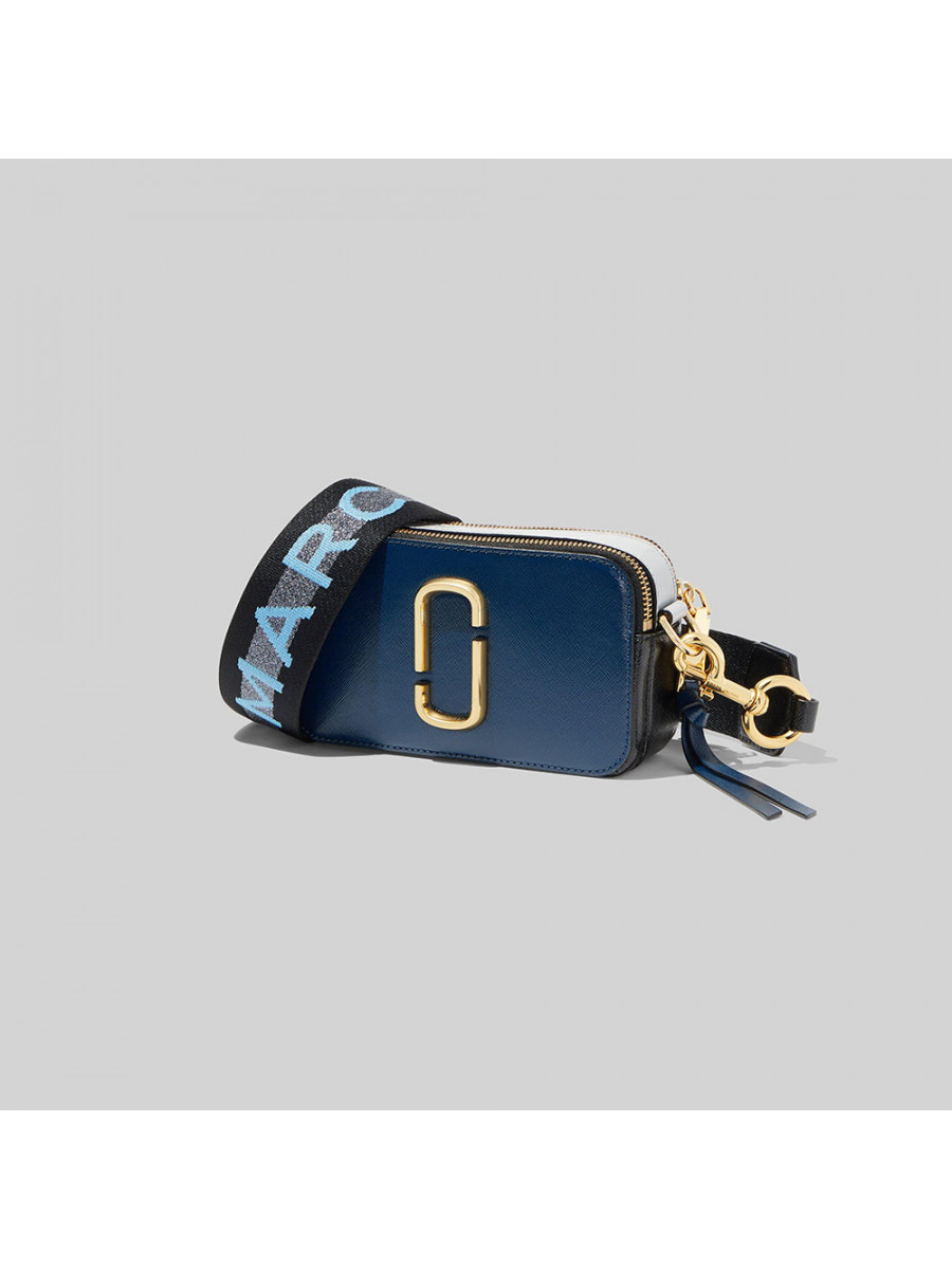 СУМКА MARC JACOBS LOGO STRAP SNAPSHOT NEW BLUE SEA MULTI