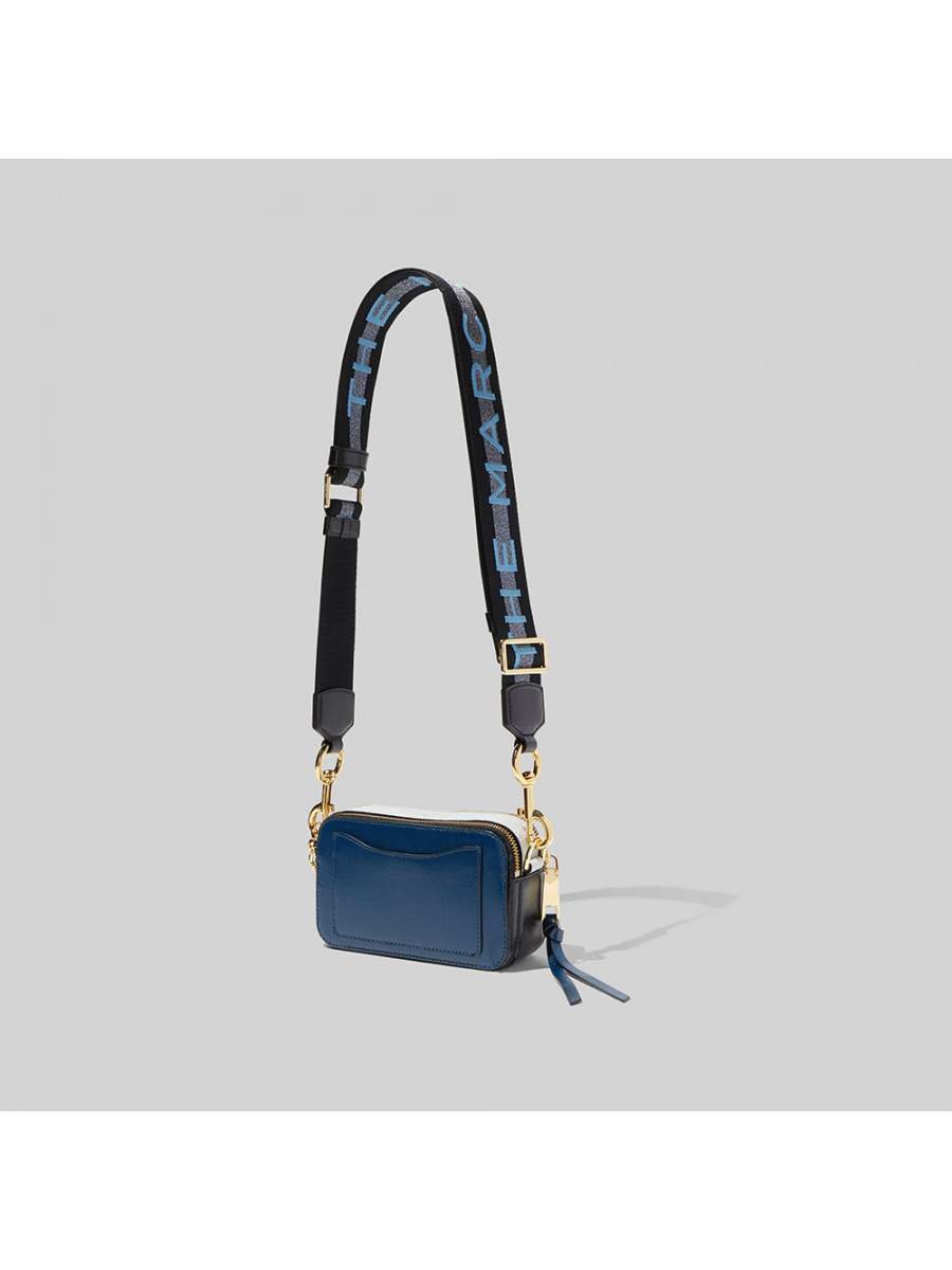 СУМКА MARC JACOBS LOGO STRAP SNAPSHOT NEW BLUE SEA MULTI