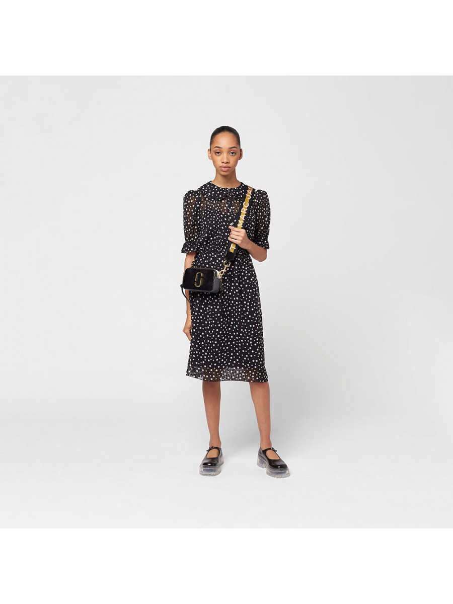 СУМКА MARC JACOBS LOGO STRAP SNAPSHOT NEW BLACK MULTI