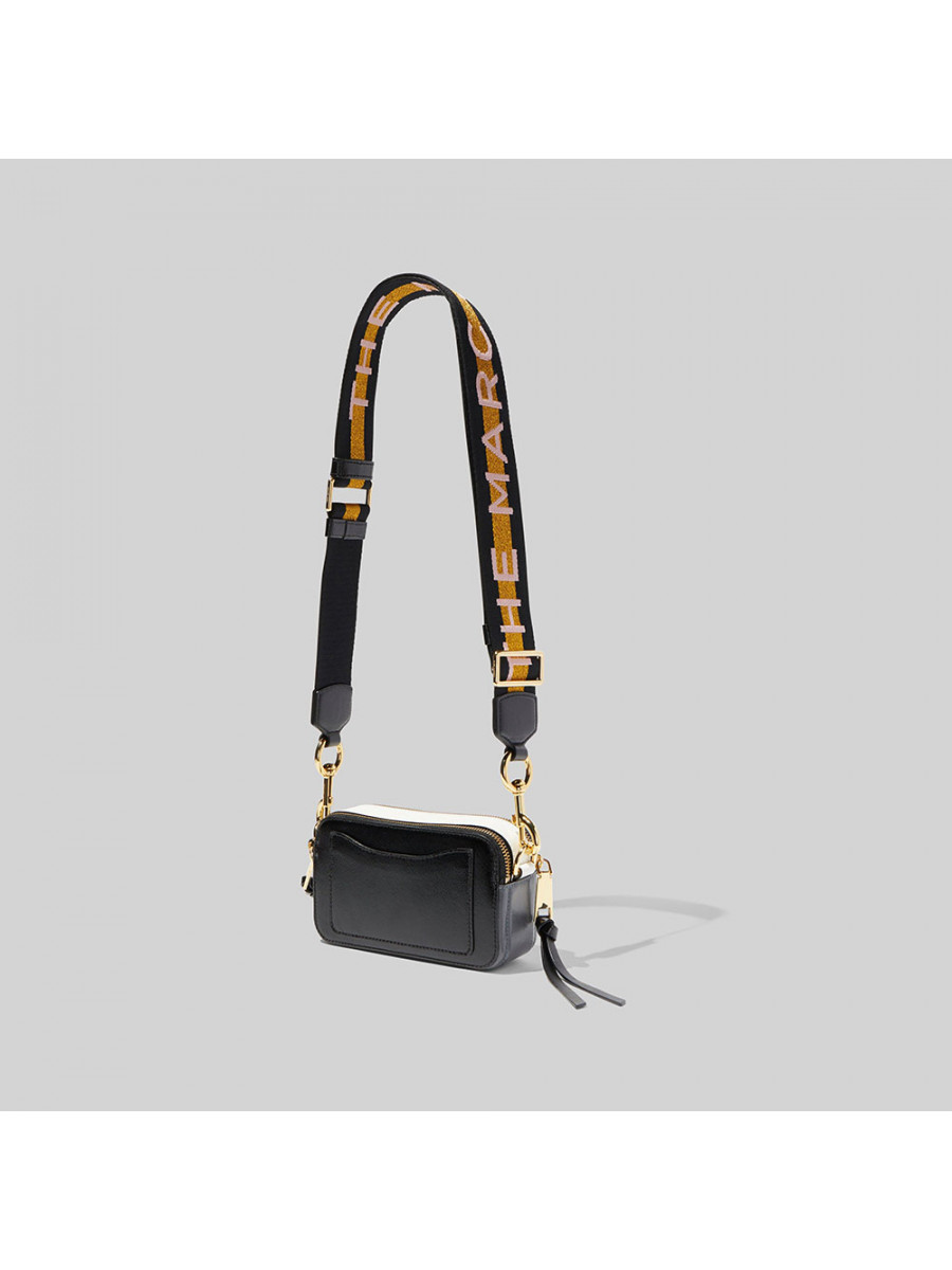 СУМКА MARC JACOBS LOGO STRAP SNAPSHOT NEW BLACK MULTI