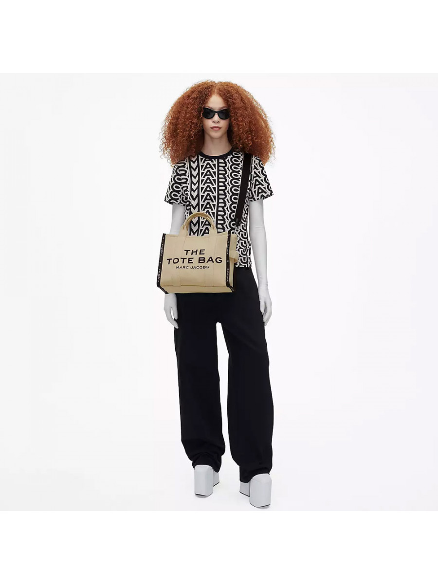 СУМКА MARC JACOBS THE JACQUARD MEDIUM TOTE BAG WARM SAND
