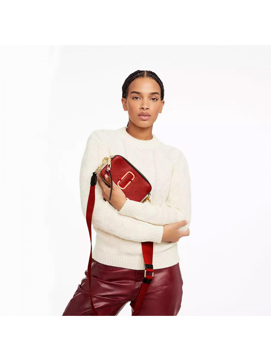 СУМКА MARC JACOBS THE COLORBLOCK SNAPSHOT TRUE RED MULTI