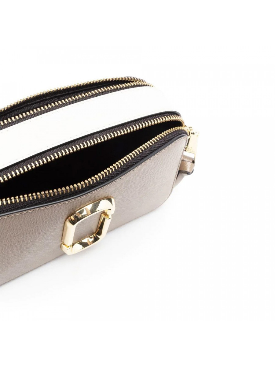 СУМКА MARC JACOBS LOGO STRAP SNAPSHOT FRENCH GREY MULTI