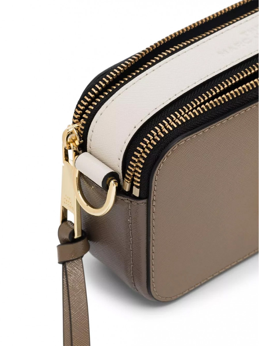 СУМКА MARC JACOBS LOGO STRAP SNAPSHOT FRENCH GREY MULTI
