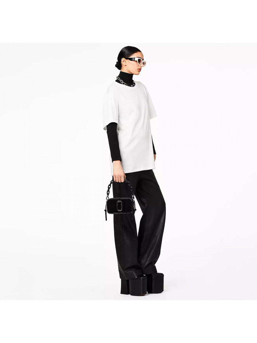 СУМКА MARC JACOBS THE PATENT LEATHER SNAPSHOT BLACK