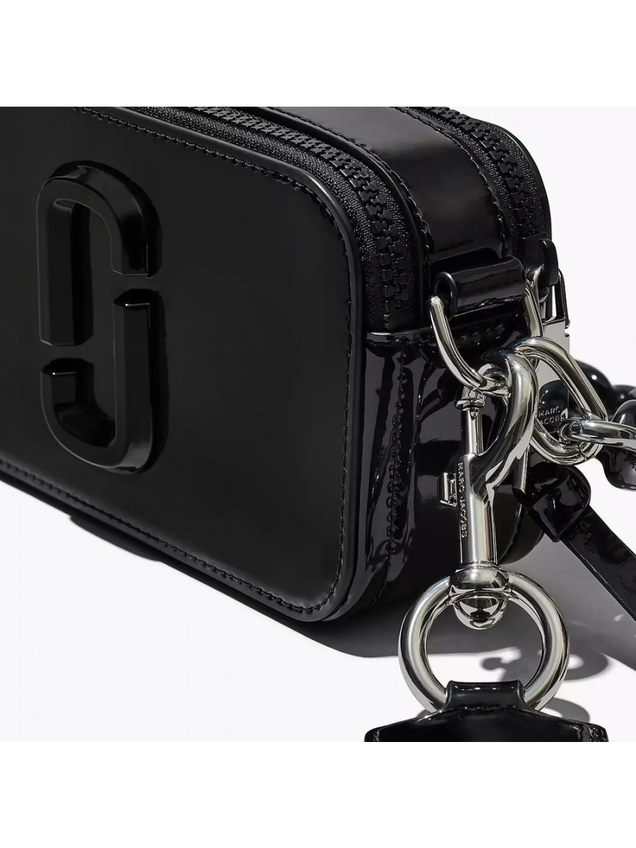СУМКА MARC JACOBS THE PATENT LEATHER SNAPSHOT BLACK
