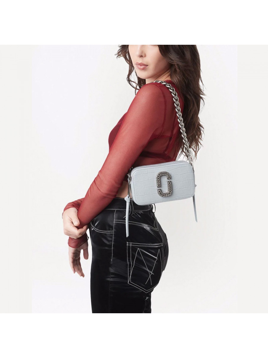 СУМКА MARC JACOBS THE CROC-EMBOSSED SNAPSHOT QUARRY