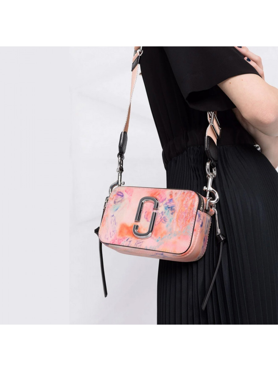 СУМКА MARC JACOBS SNAPSHOT PINK WATERCOLOR NUDE MULTI