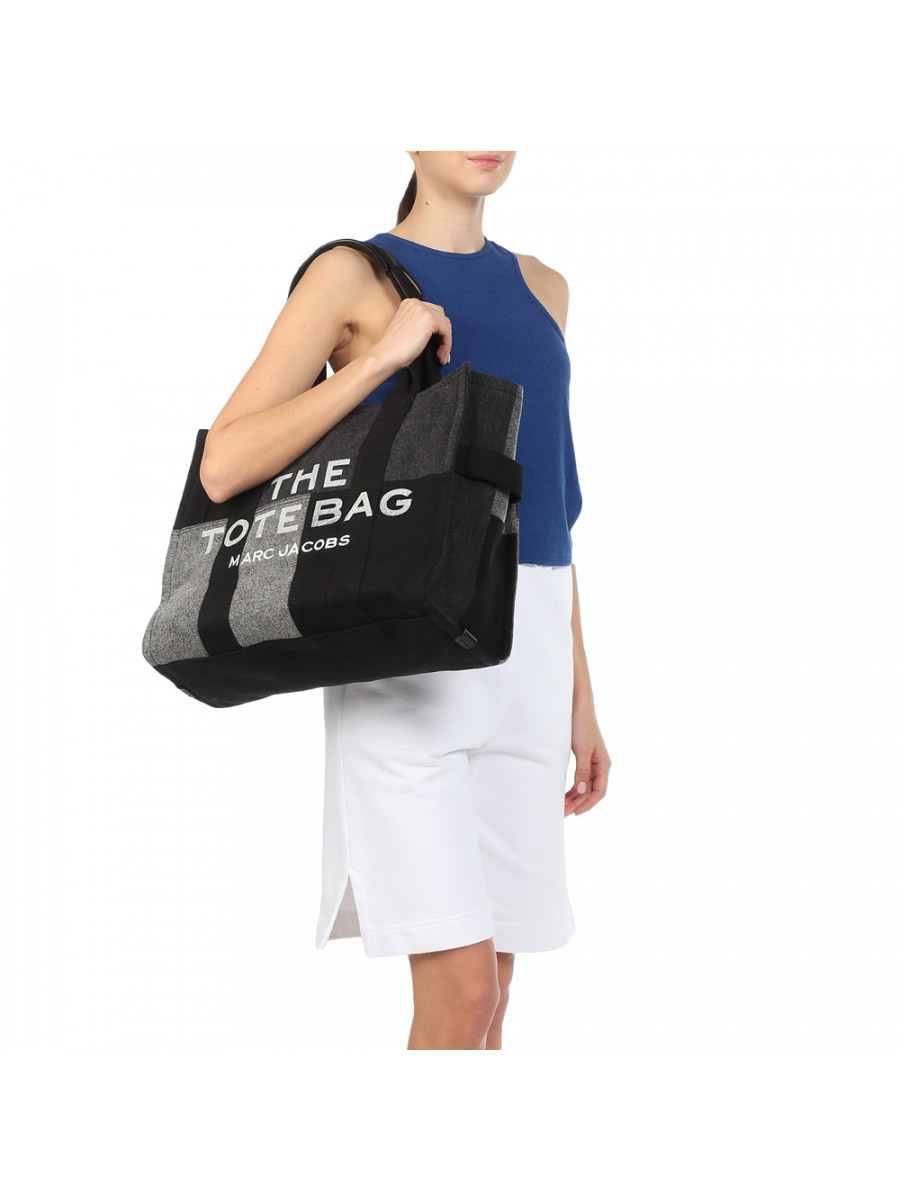 СУМКА MARC JACOBS THE DENIM LARGE TOTE BAG BLACK
