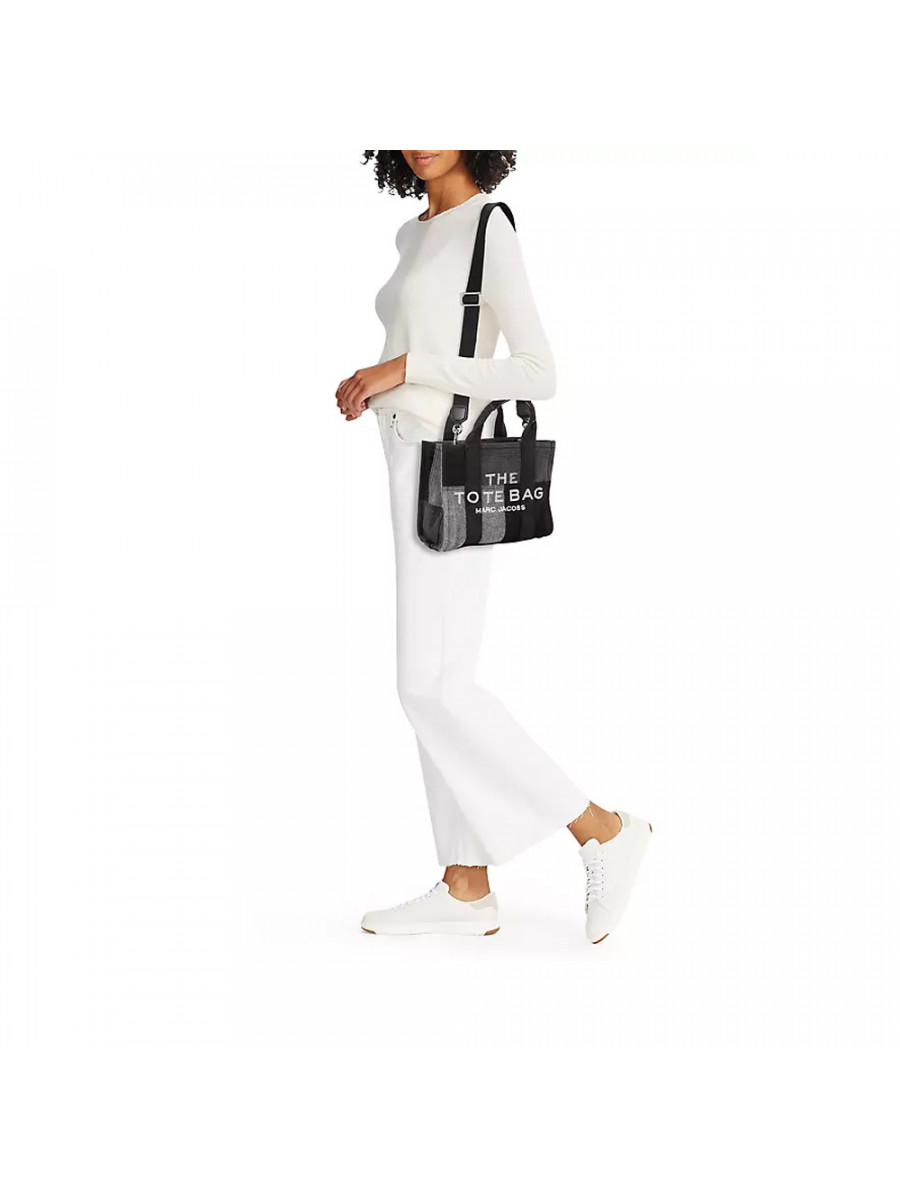 СУМКА MARC JACOBS THE DENIM SMALL TRAVELER TOTE BAG BLACK
