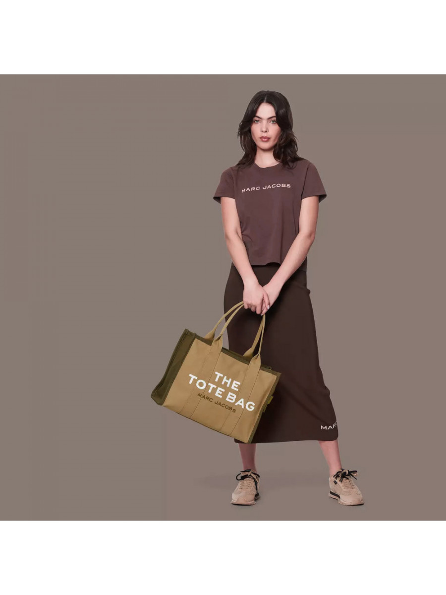 СУМКА MARC JACOBS THE LARGE COLORBLOCK TOTE BAG SLATE GREEN MULTI