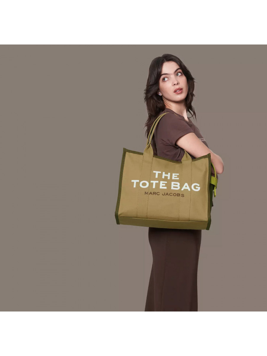 СУМКА MARC JACOBS THE LARGE COLORBLOCK TOTE BAG SLATE GREEN MULTI