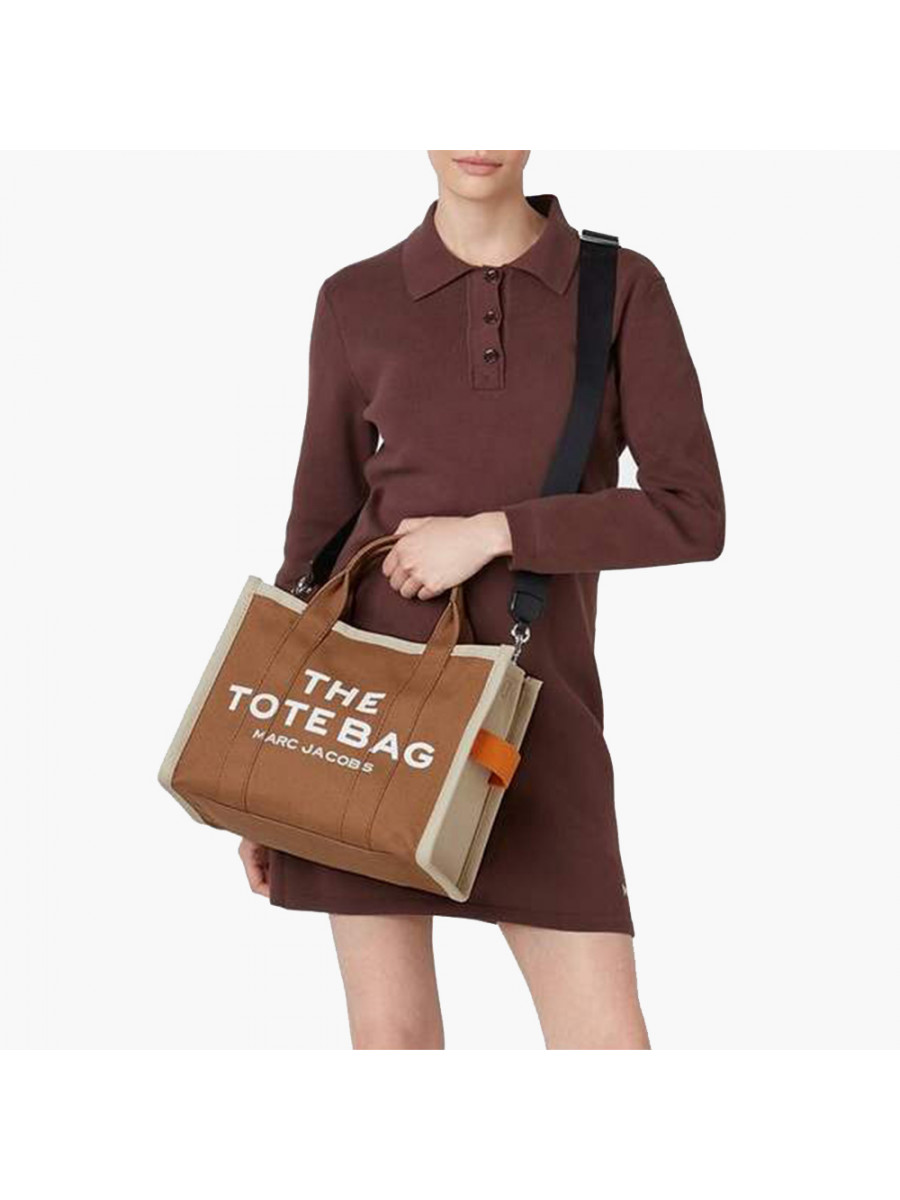СУМКА MARC JACOBS THE COLORBLOCK MEDIUM TOTE BAG BROWN MULTI
