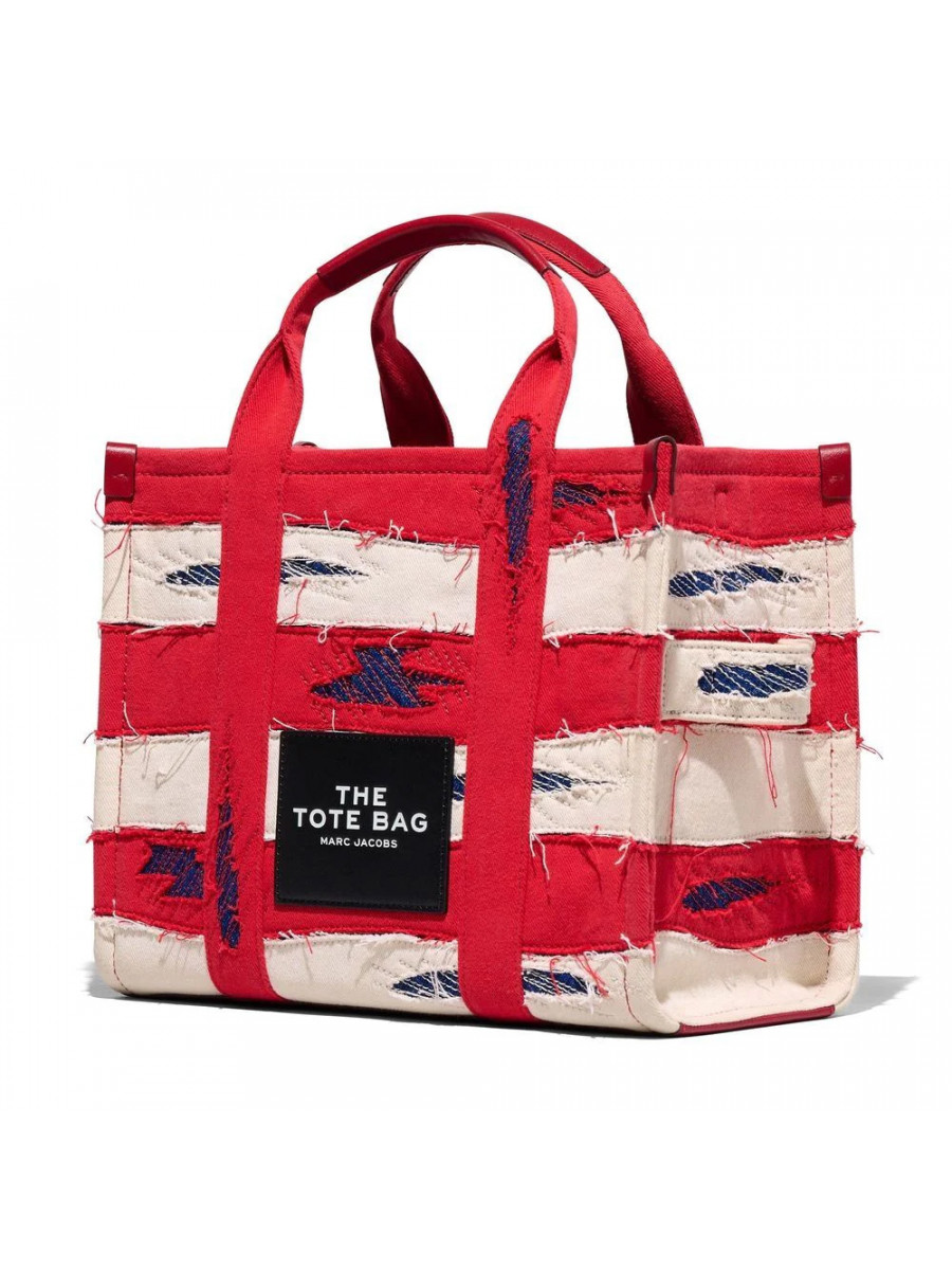 СУМКА MARC JACOBS THE AMERICANA MEDIUM TOTE BAG RED DENIM MULTI