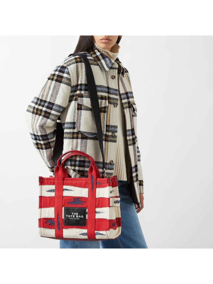 СУМКА MARC JACOBS THE AMERICANA MEDIUM TOTE BAG RED DENIM MULTI