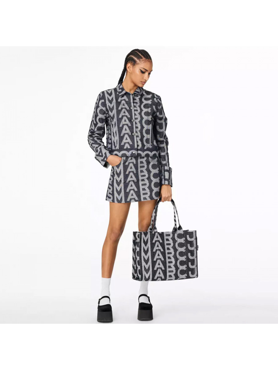 СУМКА MARC JACOBS THE MONOGRAM LARGE TOTE DENIM BLUE