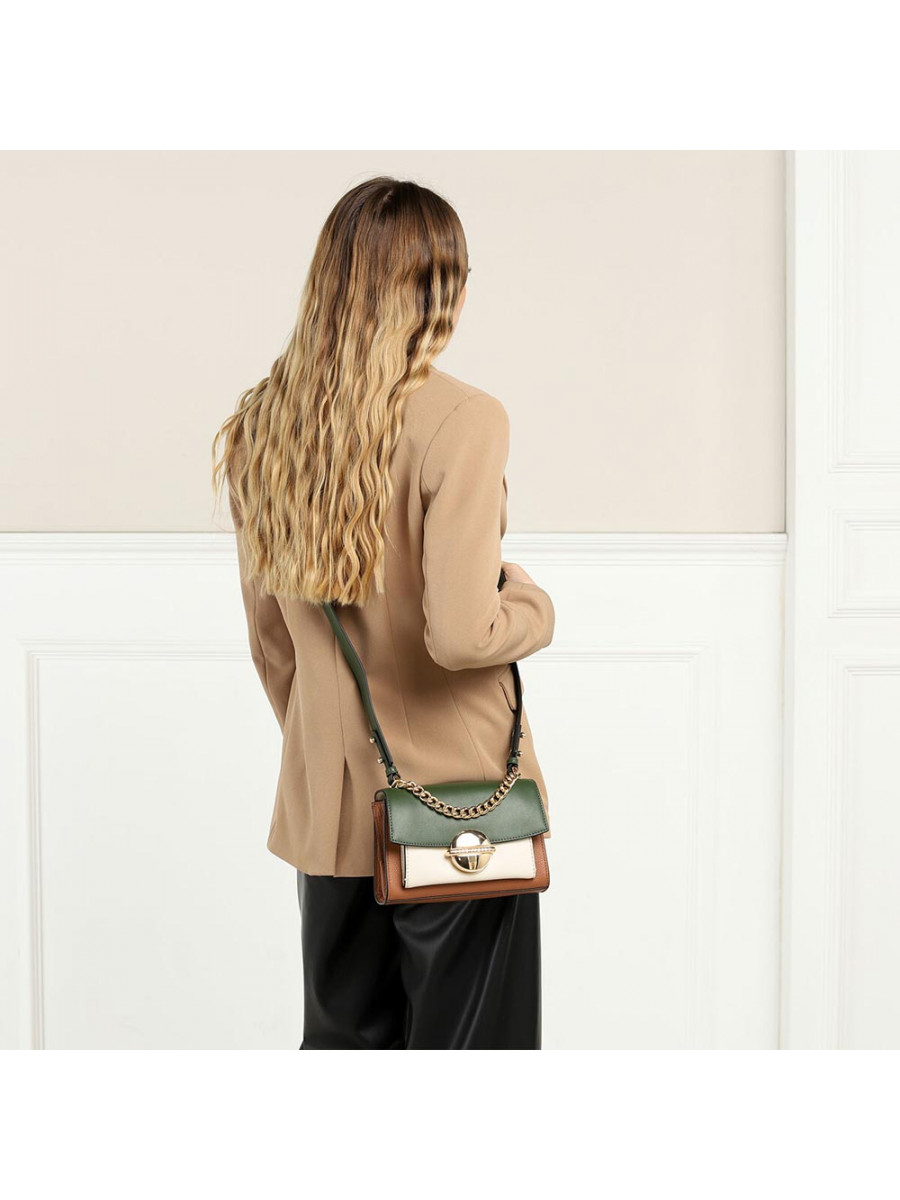 СУМКА MARC JACOBS THE TUCK LOCK CROSSBODY BAG DARK GREEN MULTI