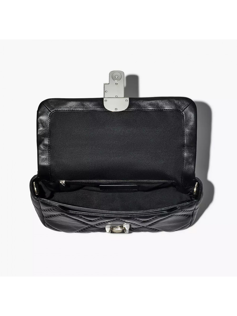 СУМКА THE QUILTED LEATHER J MARC LARGE SHOULDER BAG BLACK