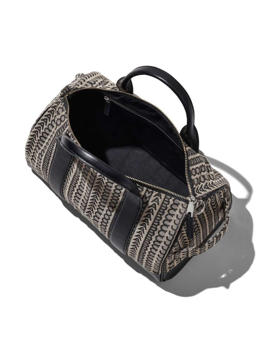 СУМКА MARC JACOBS THE MONOGRAM JACQUARD DUFFLE BAG BEIGE MULTI