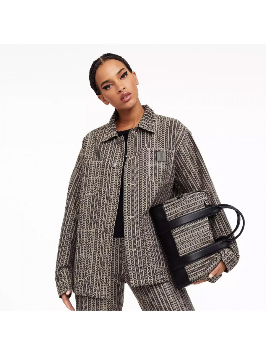 СУМКА MARC JACOBS THE MONOGRAM JACQUARD DUFFLE BAG BEIGE MULTI