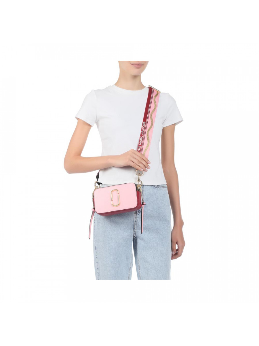 СУМКА MARC JACOBS SNAPSHOT CROSSBODY CAMERA BAG PINK MULTI