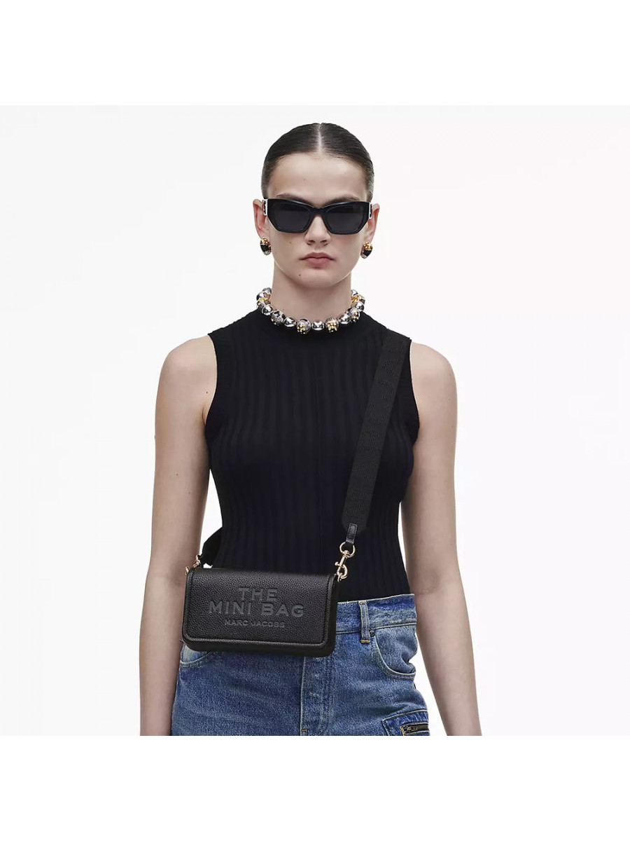 СУМКА MARC JACOBS THE LEATHER MINI BAG BLACK