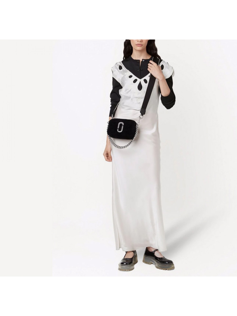 СУМКА MARC JACOBS THE PLUSH SNAPSHOT BLACK