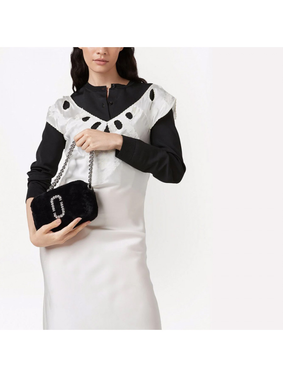 СУМКА MARC JACOBS THE PLUSH SNAPSHOT BLACK