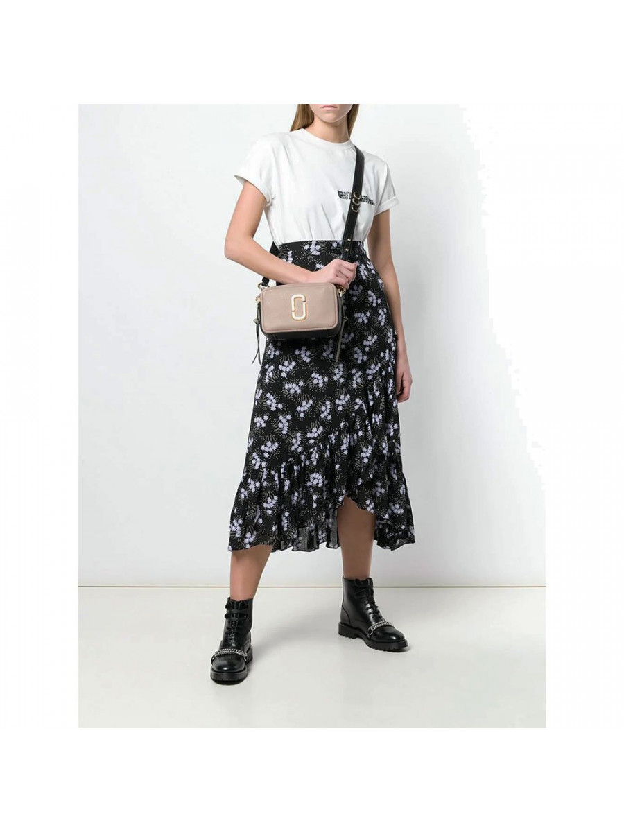 СУМКА MARC JACOBS THE SOFTSHOT 21 CEMENT/BLACK