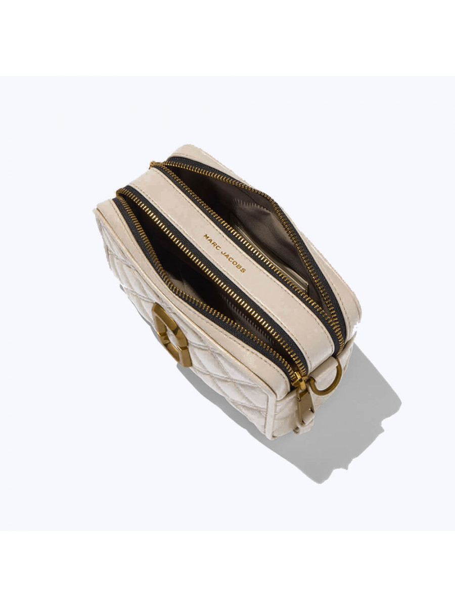 СУМКА MARC JACOBS THE QUILTED SOFTSHOT 21 IVORY