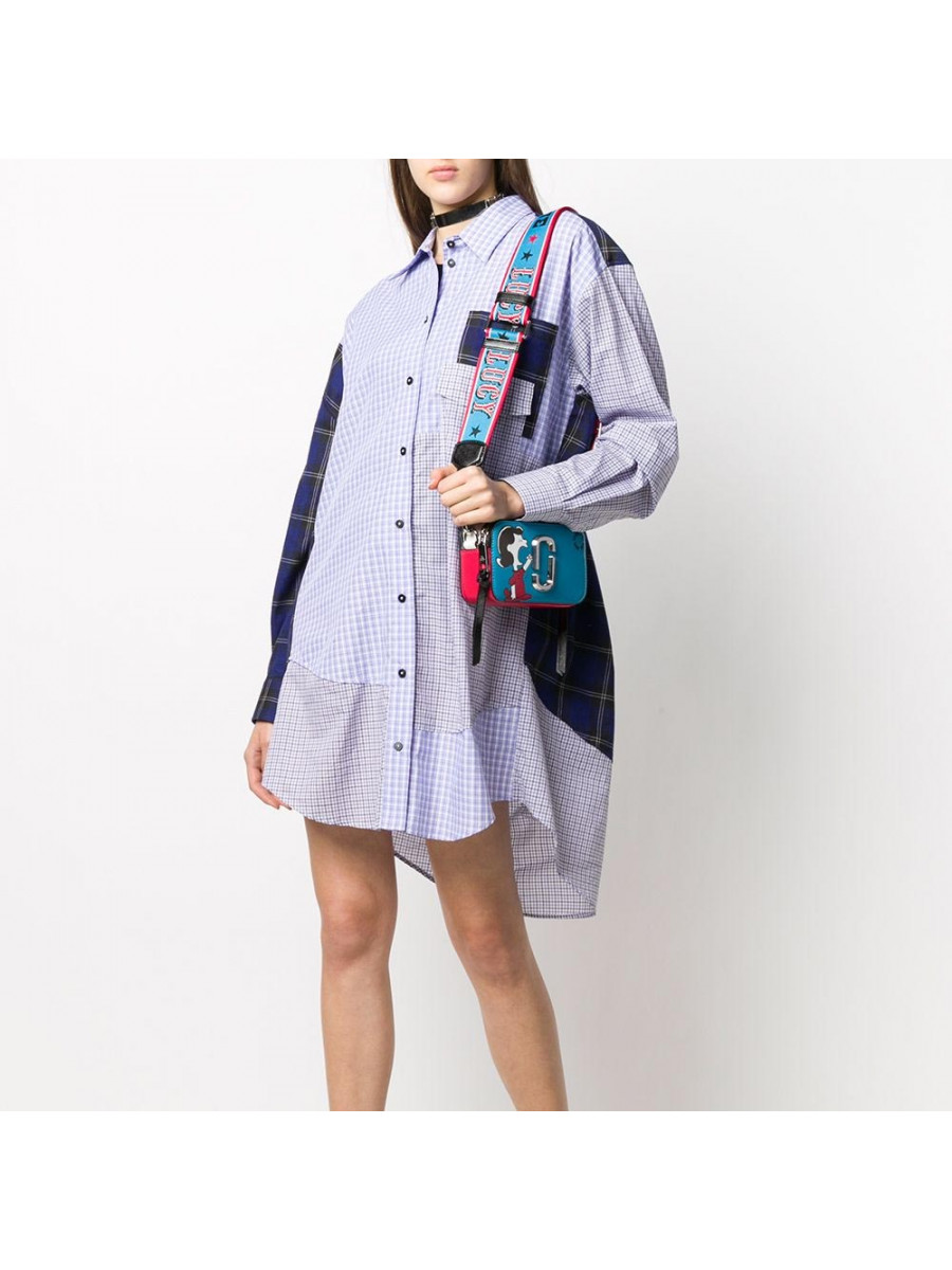 MARC JACOBS X PEANUTS THE LUCY SNAPSHOT BAG BLUE MULTI