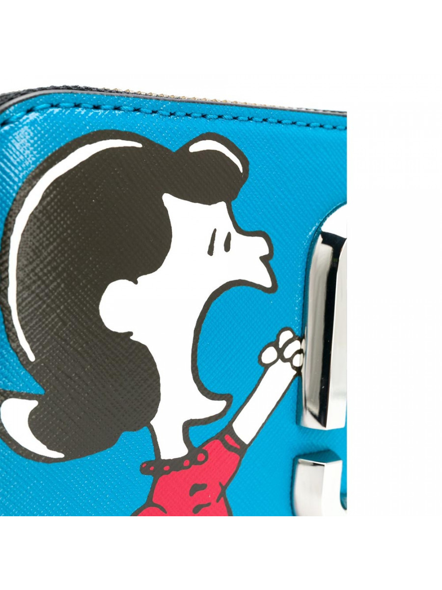 MARC JACOBS X PEANUTS THE LUCY SNAPSHOT BAG BLUE MULTI