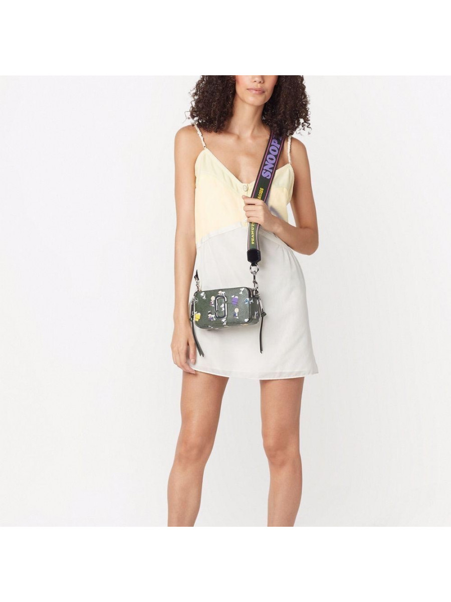 СУМКА PEANUTS X MARC JACOBS THE SNAPSHOT DARK GREEN MULTI