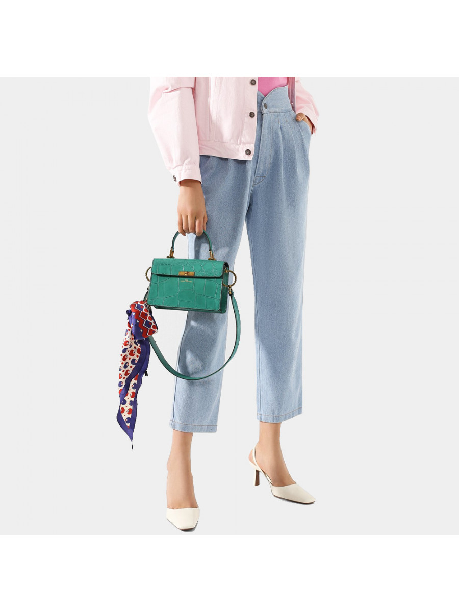 СУМКА MARC JACOBS THE DOWNTOWN COW LEATHER GREEN