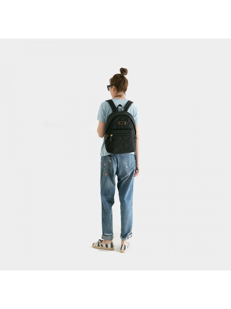 РЮКЗАК MARC JACOBS MINI QUILTED NYLON BACKPACK BLACK