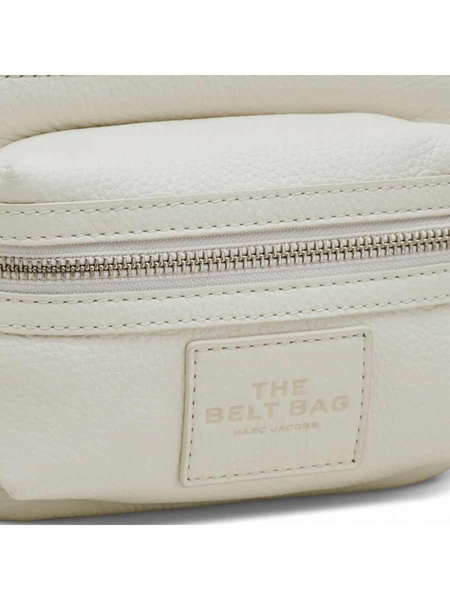 ПОЯСНАЯ СУМКА MARC JACOBS THE LEATHER BELT BAG COTTON/SILVER