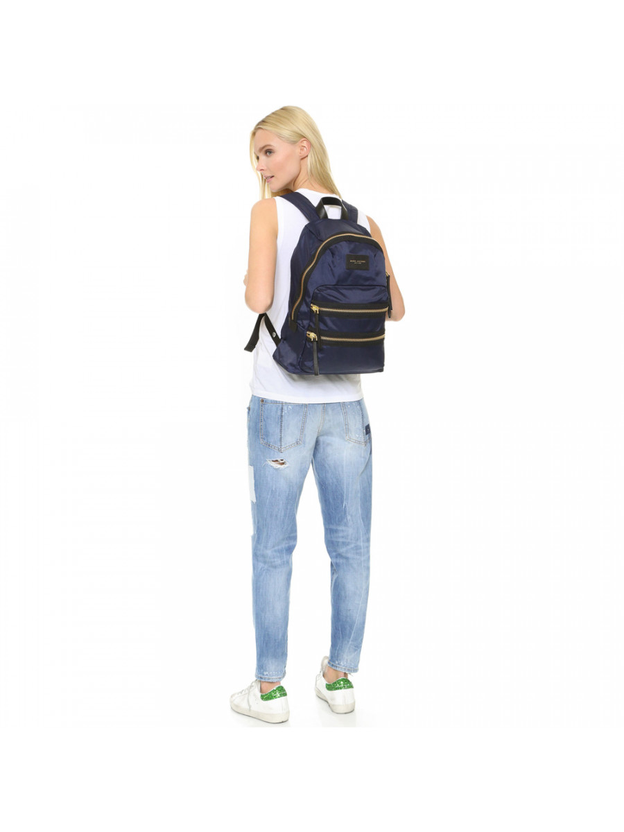 РЮКЗАК MARC JACOBS LARGE BACKPACK NYLON BIKER MIDNIGHT BLUE