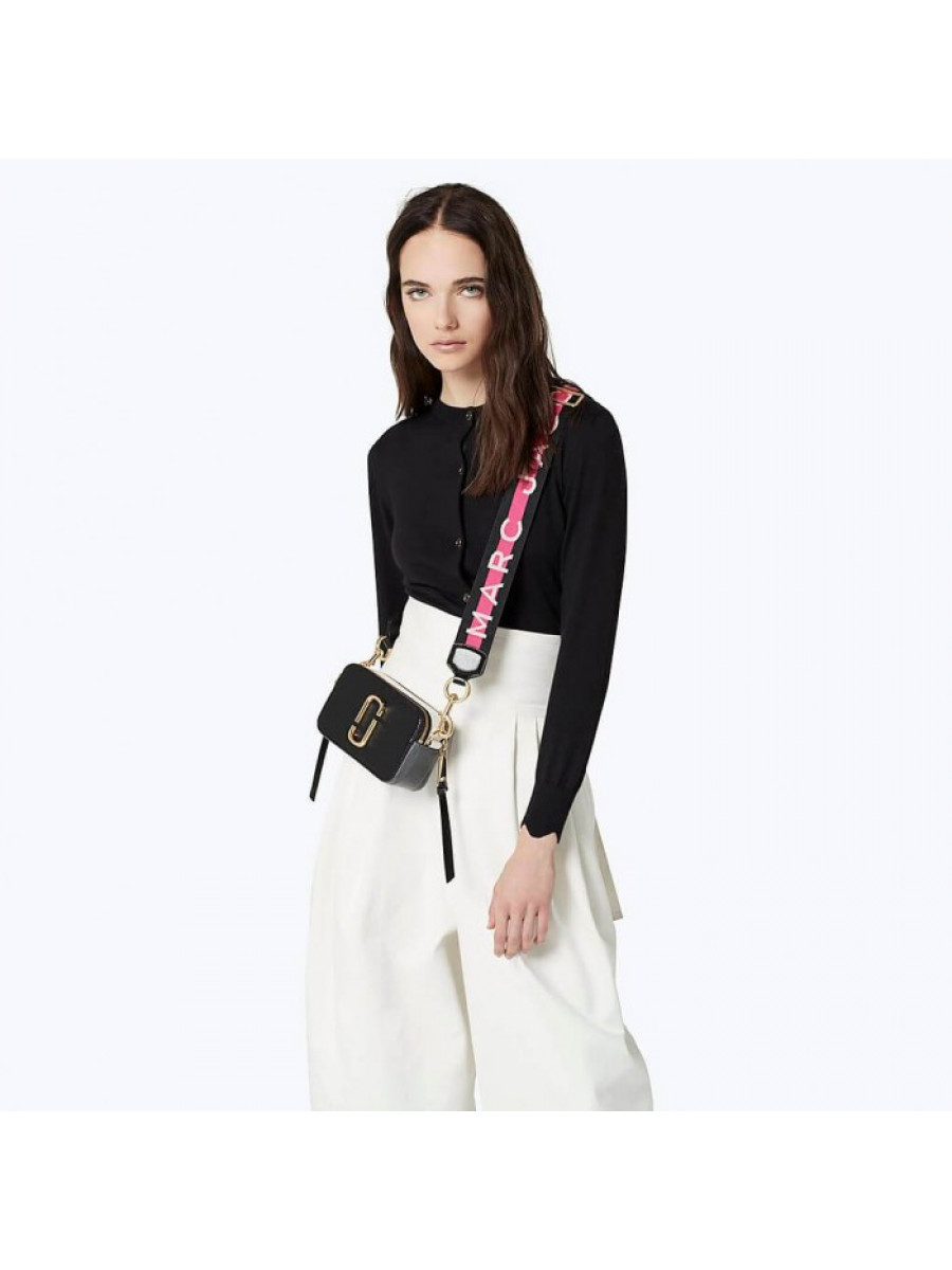 СУМКА MARC JACOBS LOGO STRAP SNAPSHOT BLACK MULTI