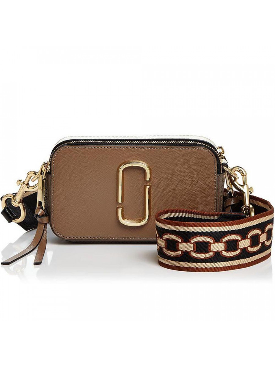 СУМКА MARC JACOBS SNAPSHOT CHAIN PRINT STRAP COLOR BLOCK LEATHER CAMERA BAG