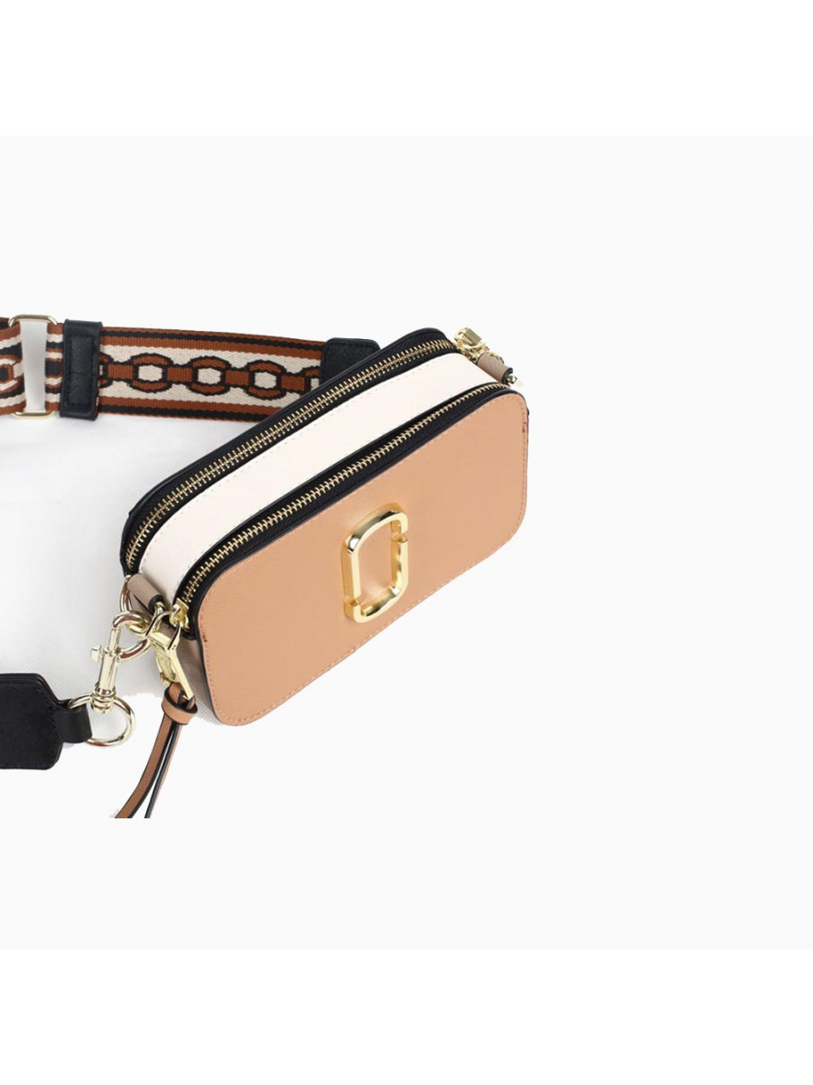 СУМКА MARC JACOBS SNAPSHOT CHAIN PRINT STRAP COLOR BLOCK LEATHER CAMERA BAG