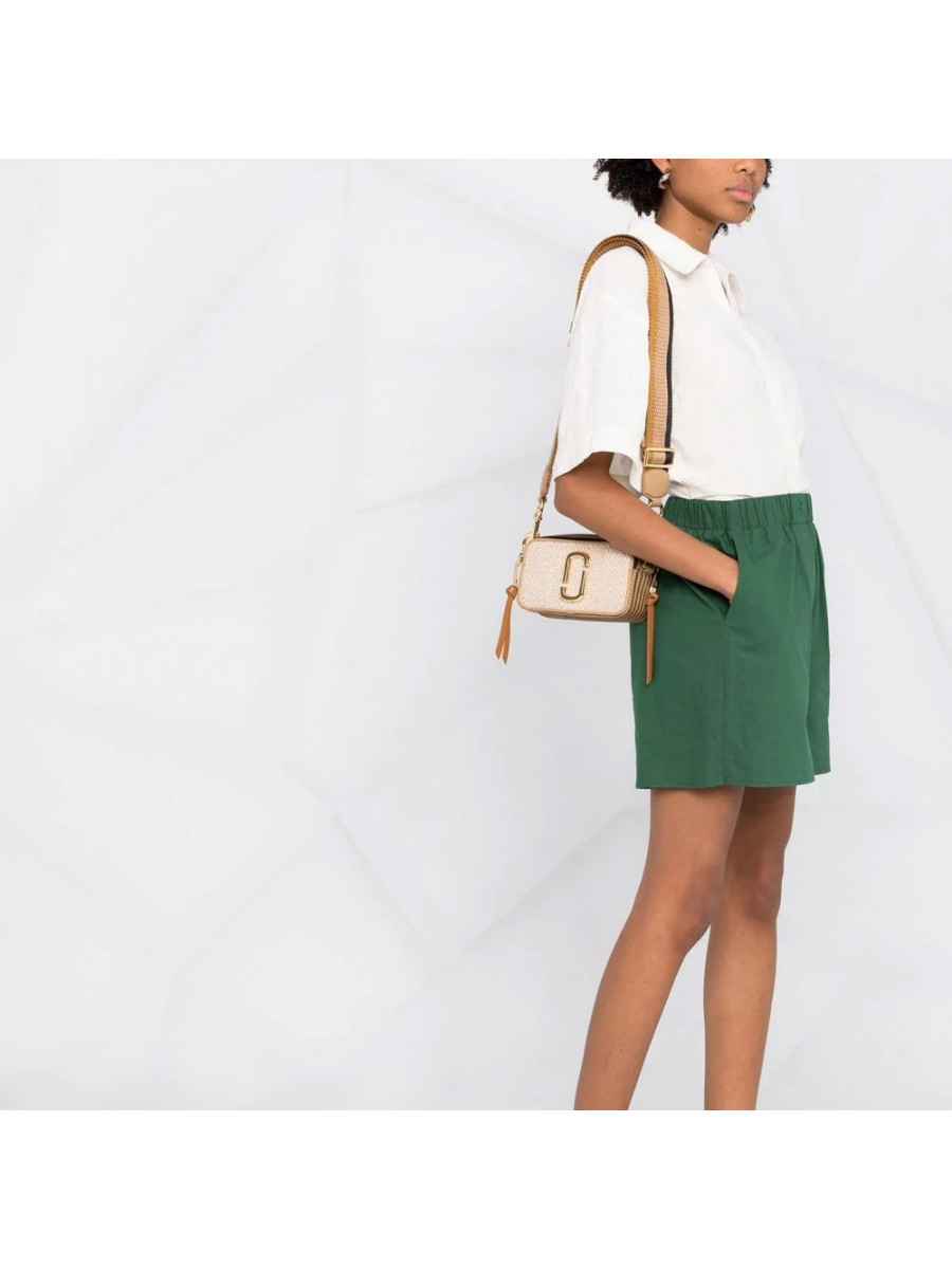 СУМКА MARC JACOBS THE MIXED MEDIA SNAPSHOT CROSSBODY BAG BEIGE