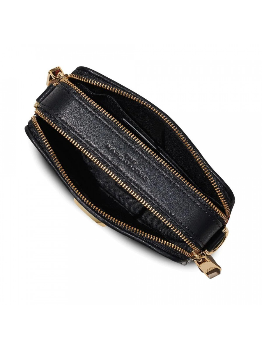 СУМКА MARC JACOBS THE MIXED MEDIA SNAPSHOT CROSSBODY BAG BLACK