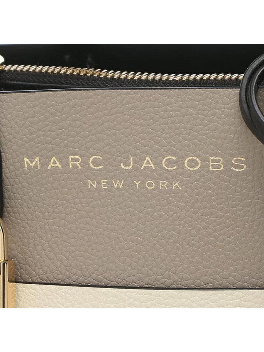 СУМКА MARC JACOBS THE MINI GRIND COLORBLOCK TOTE BAG LOAM SOIL