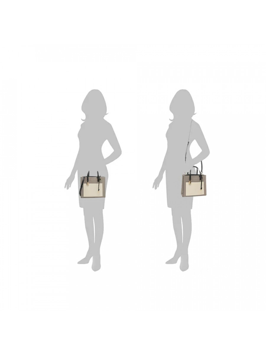 СУМКА MARC JACOBS THE MINI GRIND COLORBLOCK TOTE BAG LOAM SOIL