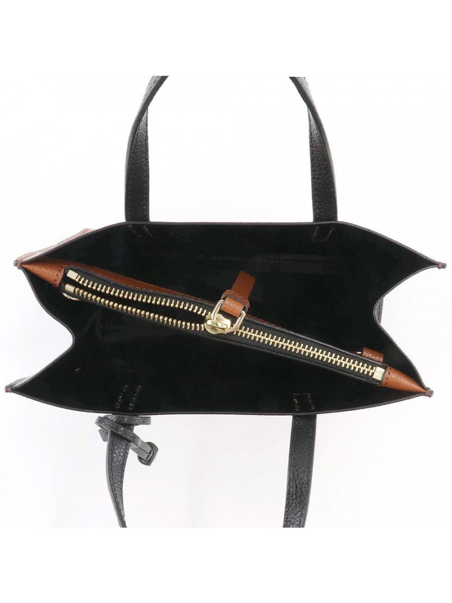 СУМКА MARC JACOBS THE MINI GRIND COLORBLOCK TOTE BAG CHOCOLATE TRUFFLE