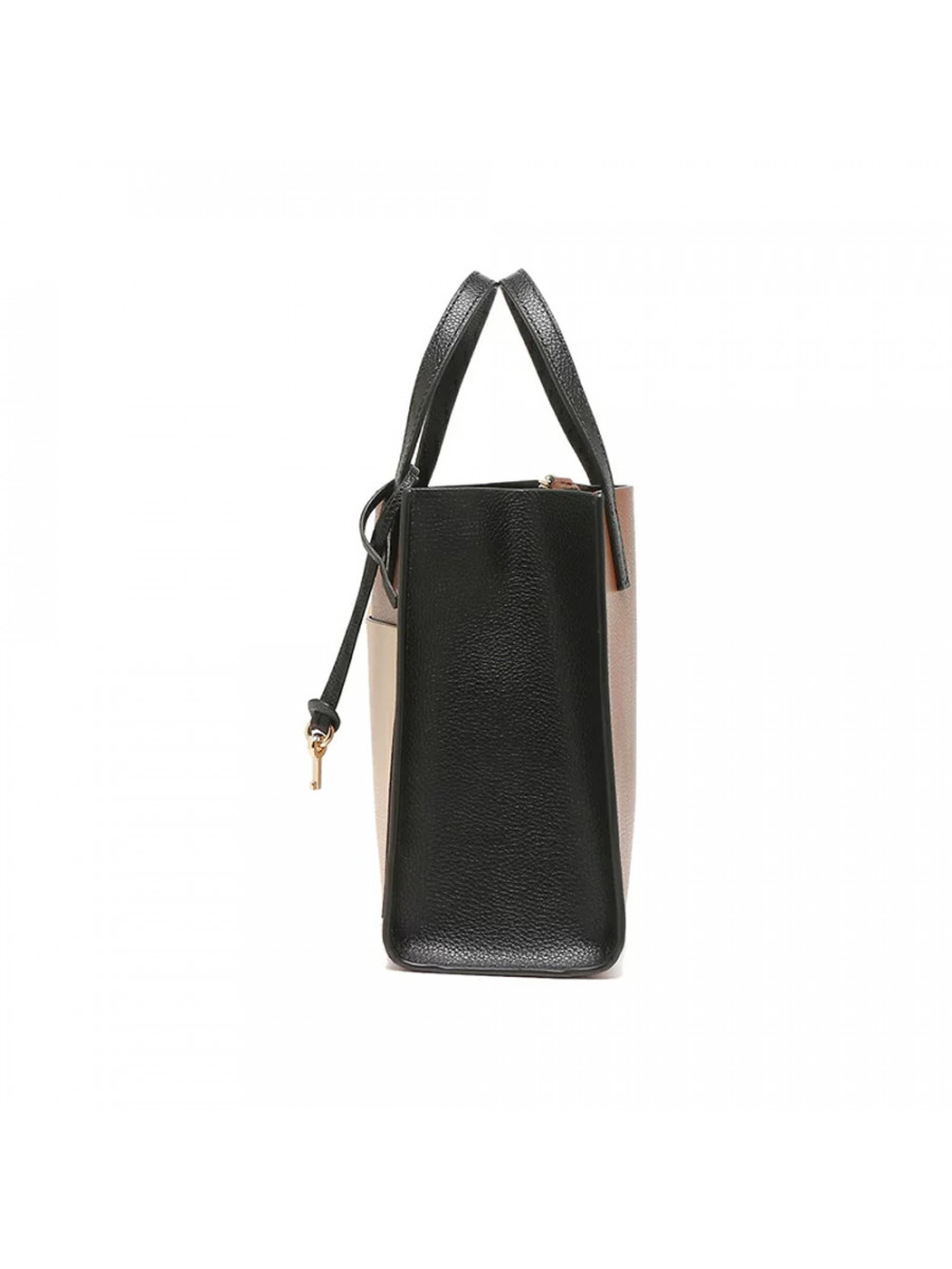 СУМКА MARC JACOBS THE MINI GRIND COLORBLOCK TOTE BAG CHOCOLATE TRUFFLE