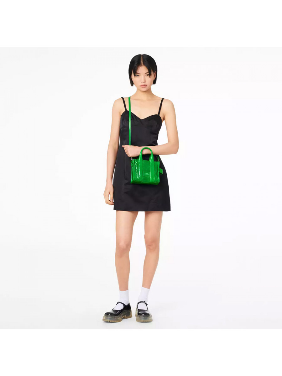 СУМКА MARC JACOBS THE SHINY CRINKLE MINI TOTE FERN GREEN