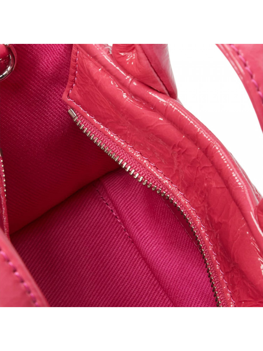 СУМКА MARC JACOBS THE SHINY CRINKLE MINI TOTE MAGENTA